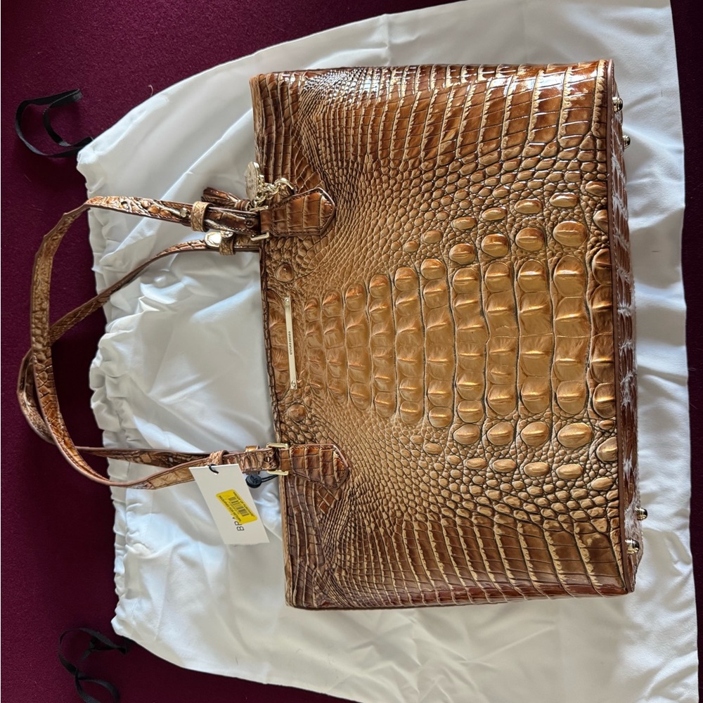 Brahmin Crocodile print shoulder bag